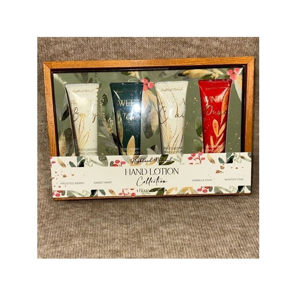 Bloom & Field Highland Natural Winter Holiday Hand Lotion Collection Gift Set